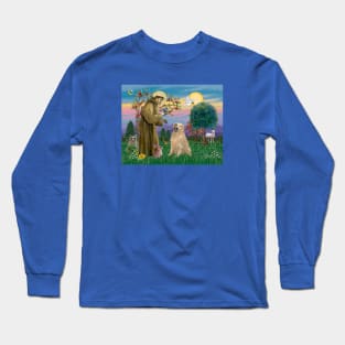 Saint Francis Blesses a Golden Retriever Long Sleeve T-Shirt